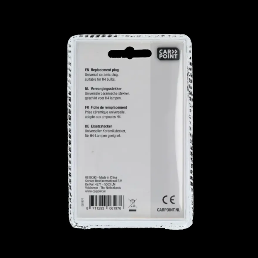 Carpoint vervangingstekker H4 lamp keramiek