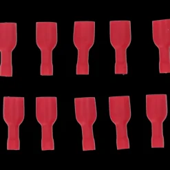 Carpoint Vlakstekerhuls 1541 6.3x0.8mm rood blister 10 Stuks