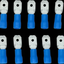 Carpoint Vlakstekker 740 6.3x0.8mm blauw blister 10 Stuks