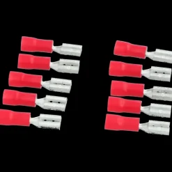 Carpoint vlakstekkerh 741 4.8x0.5 rood 10 stuks