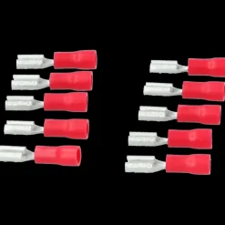 Carpoint vlakstekkerh 741 4.8x0.5 rood 10 stuks