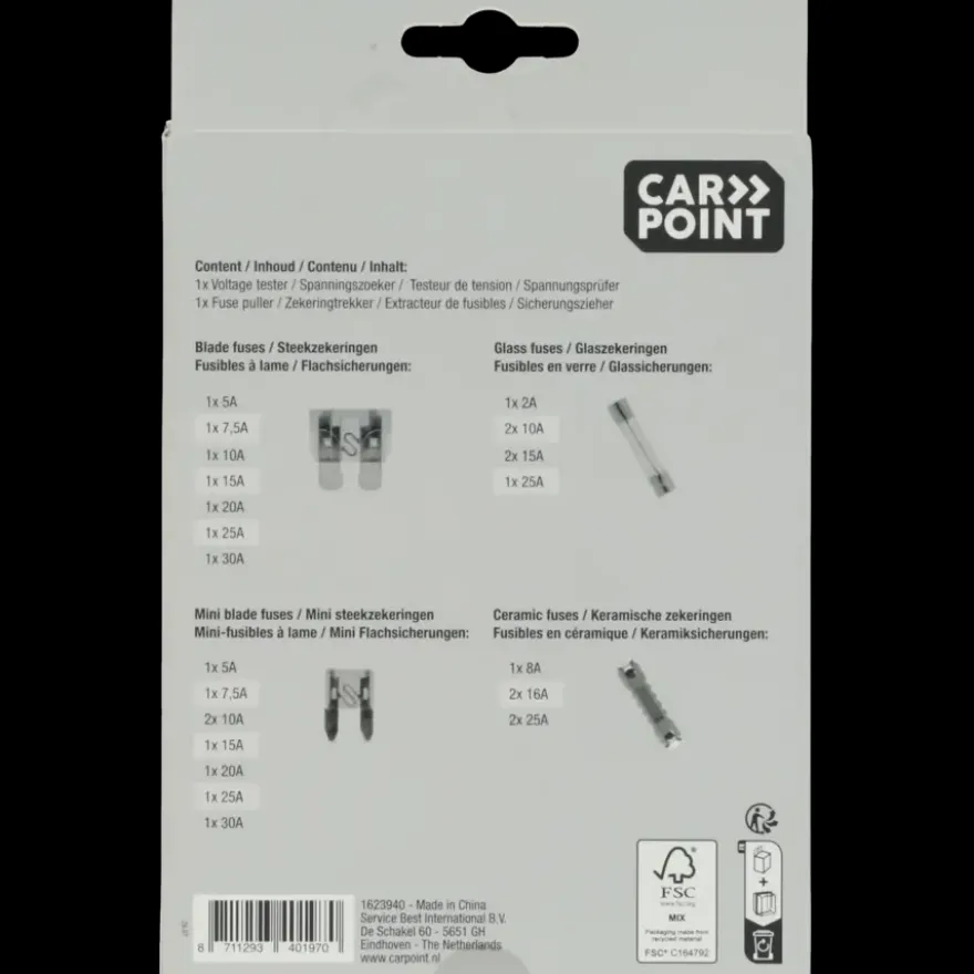 Carpoint zekeringset 28-delig