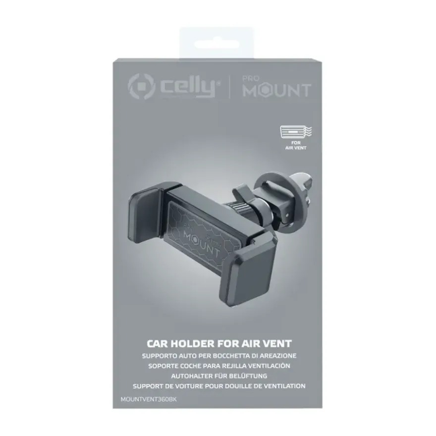 Celly Telefoonhouder Airvent 360 zwart