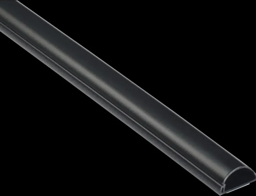 D-line kabelgoot halfrond zwart 30/15 mm 1 meter