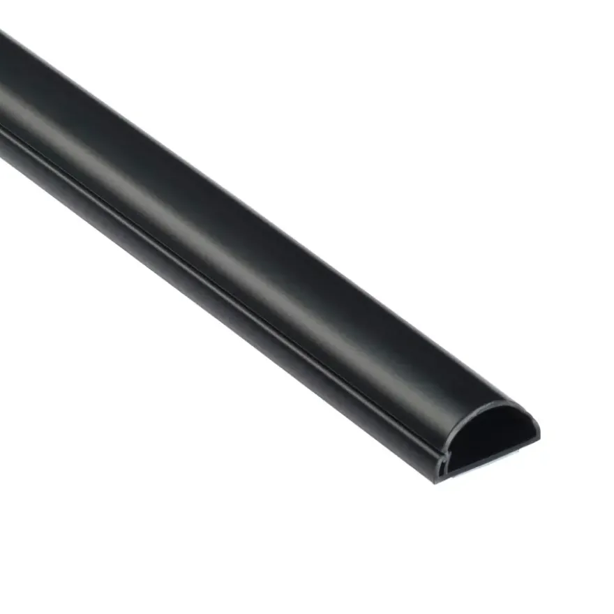 D-line kabelgoot halfrond zwart 30/15 mm 1 meter