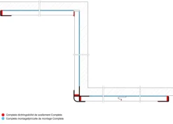 Douchepaneel Caliza 242x60 cm