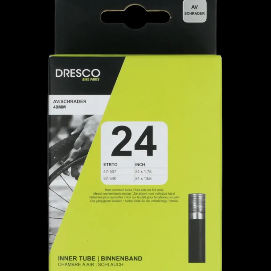 Dresco binnenband 24 x 1.70-2.20 (44/50-507) schrader 40mm