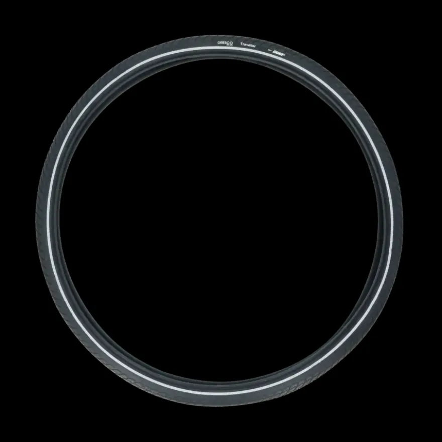 Dresco buitenband traveller 28 x 1.60 (42-622) reflectie zwart