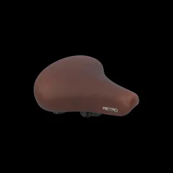Dresco City Retro fietszadel bruin