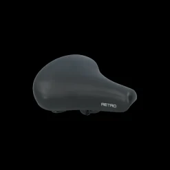 Dresco City Retro fietszadel zwart