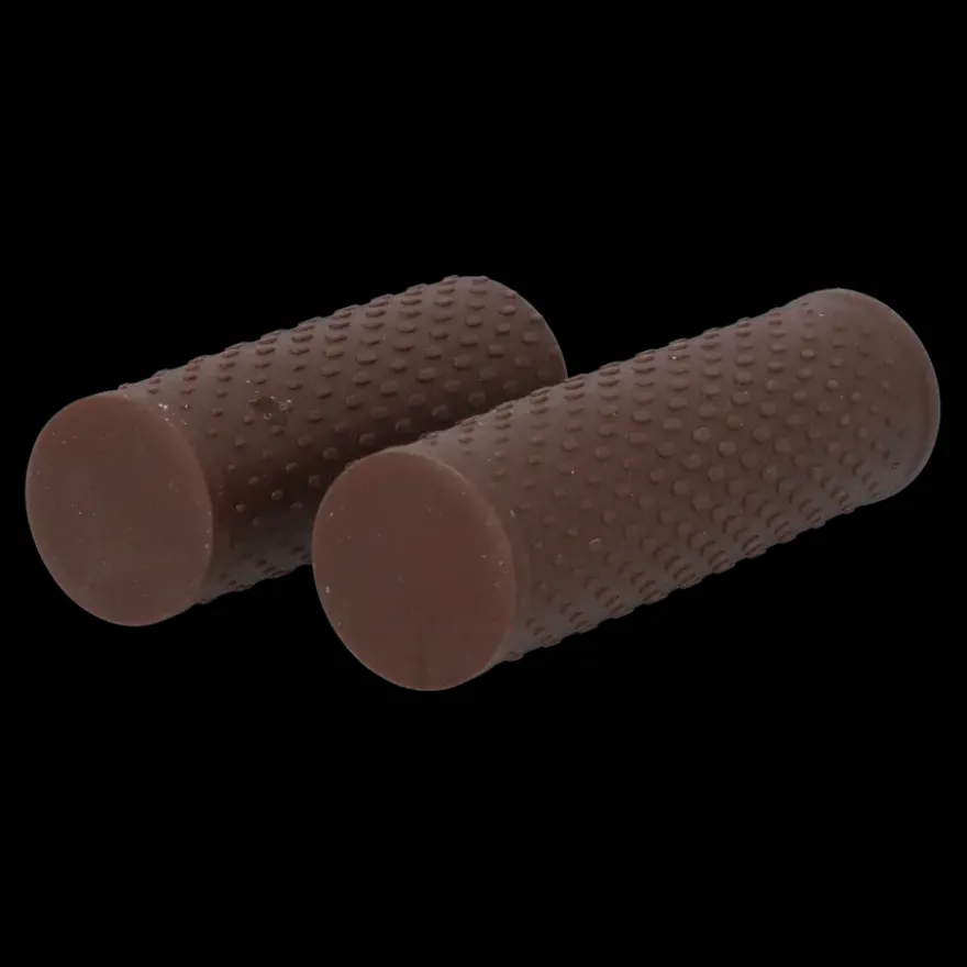Dresco soft grip fiets handvatten 119/92 mm bruin