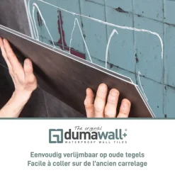 Dumawall+ wandtegel kunststof Sambro glans 1,95m² 37,5x65cm 8 stuks