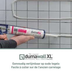 Dumawall XL kunststof wandbekleding Tavira glans 4,68m² 90x260cm - 2 stuks