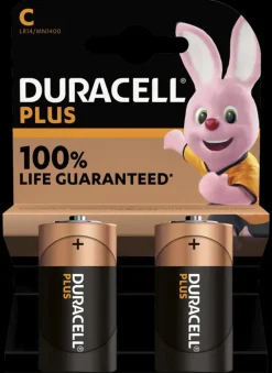 Duracell Batterij C Alkaline Plus 2 stuks