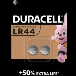 Duracell Batterij LR44 Alkaline-knoopcel alkaline 1,5V 2 stuks