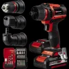Einhell 18V accuboormachine TE-CD 18/45 Li Kit incl. 2 accu's 2Ah + snellader + 22-delige boren- en bitset + koffer