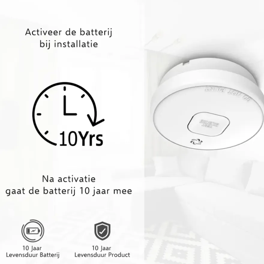 Elro FS2010-2 optische rookmelder inclusief 10 jaar lithium batterij DUO-pack