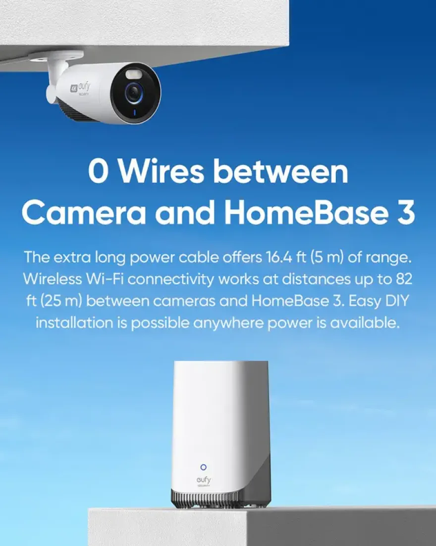 Eufy E330 Bundel 2 Beveiligingscamera voor buiten Wired Incl. Homebase 3