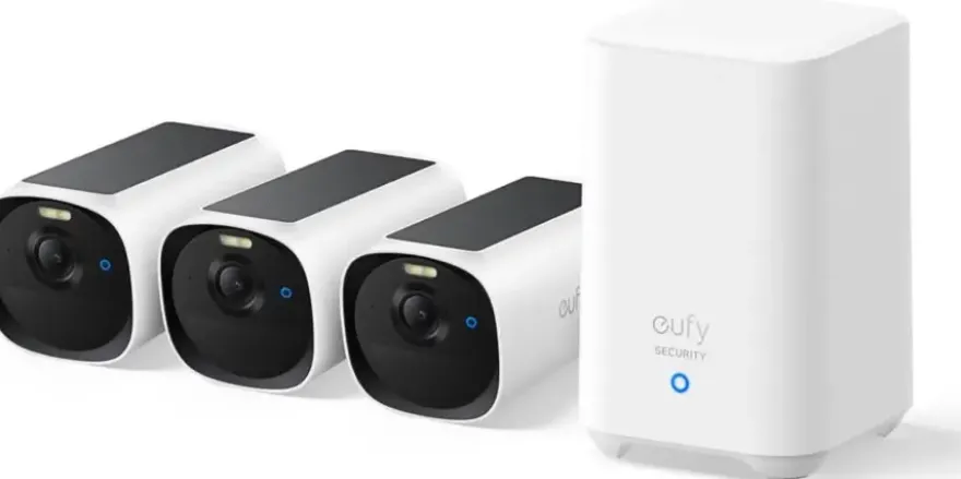 Eufy E40 solocam 3-pack inclusief Homebase 2