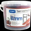 Foby levelling systeem starterskit 3 mm met clips, spieën en tang