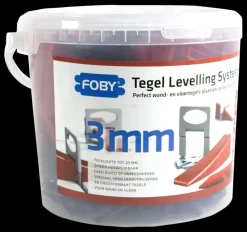 Foby levelling systeem starterskit 3 mm met clips, spieën en tang