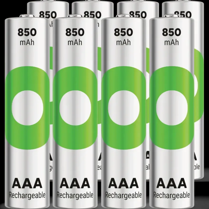 GP Batterij Oplaadbaar AAA NiMH 850 mAh ReCyko 1,2V 8 stuks