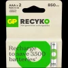 GP Batterij Oplaadbaar AAA NiMH 850mAh ReCyko 1,2V 2 Stuks