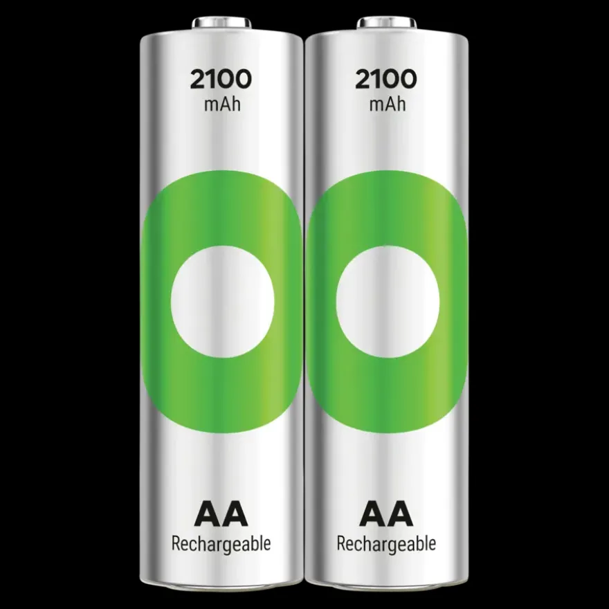 GP Batterij Oplaadbaar AA NiMH 2100mAh ReCyko 1,2V 2 Stuks