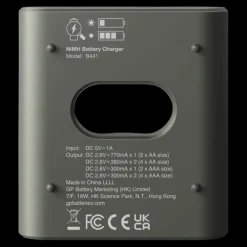 GP Batterijlader + 4x oplaadbare batterijen AA 2100mAh ReCyko + Micro USB-lader