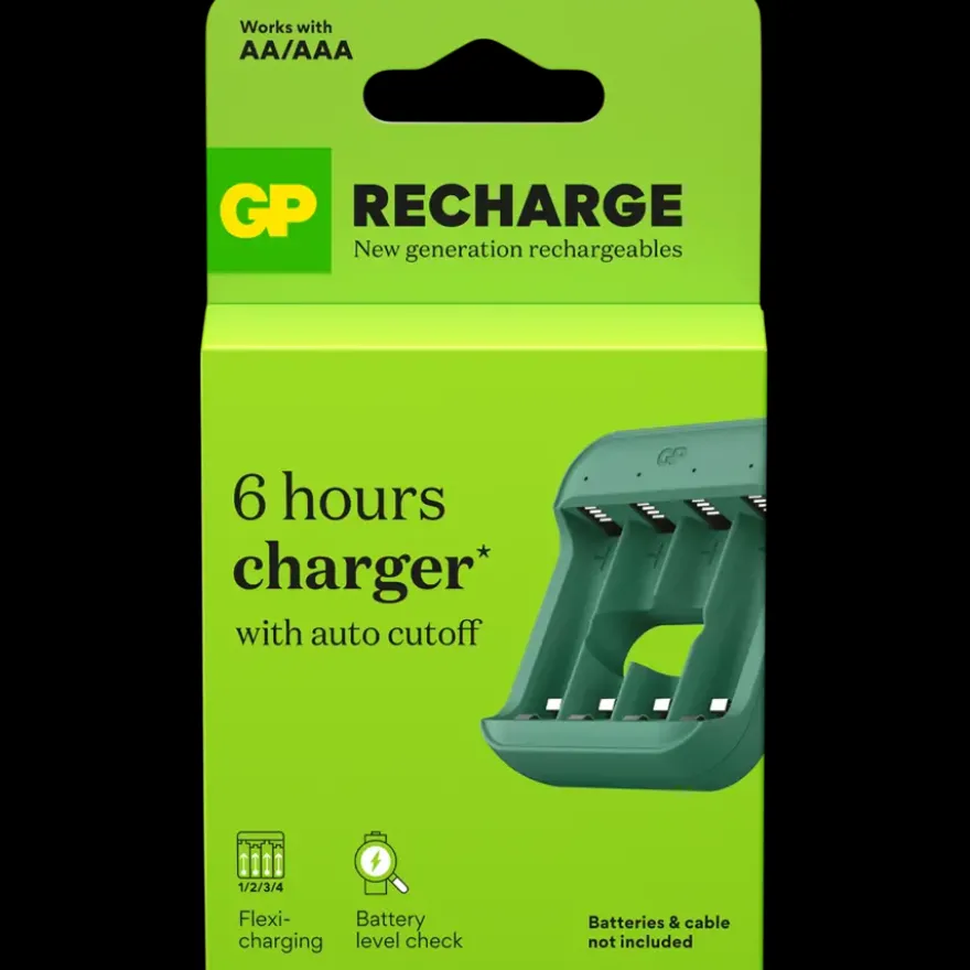 GP batterijlader USB-C (zonder batterijen)