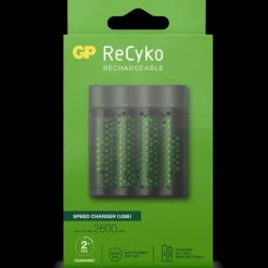 GP ReCyko+ USB Rapid Batterijlader incl. 4 AA Batterijen