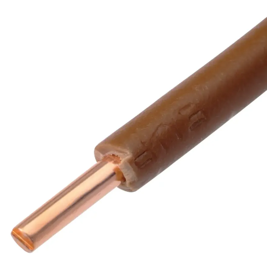HANDSON Installatiedraad VD 6 mm² bruin 2,5 meter