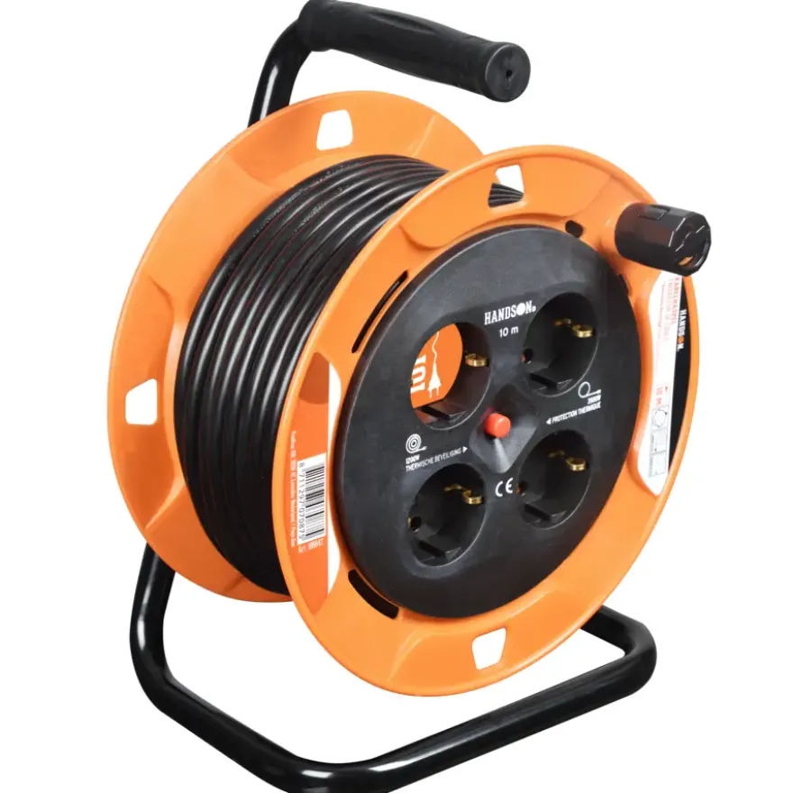 HANDSON Kabelhaspel 4-voudig RA Mini 10 Meter