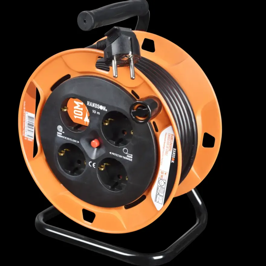 HANDSON Kabelhaspel 4-voudig RA Mini 10 Meter