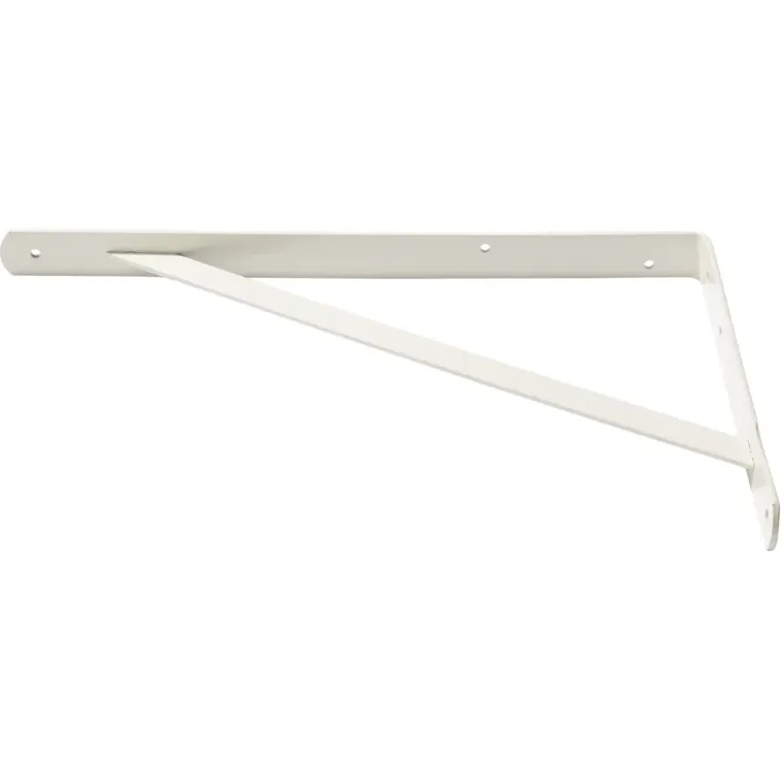 Handson plankdrager industrieel gegalvaniseerd staal wit 25x40 cm