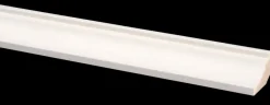 Hollat grenen wit gegrond 21 x 32 mm 270 cm