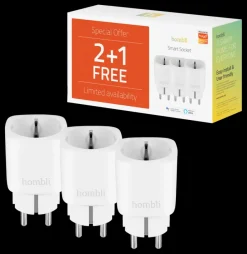 Hombli Slimme Stekker + Energiemeter 3-Pack