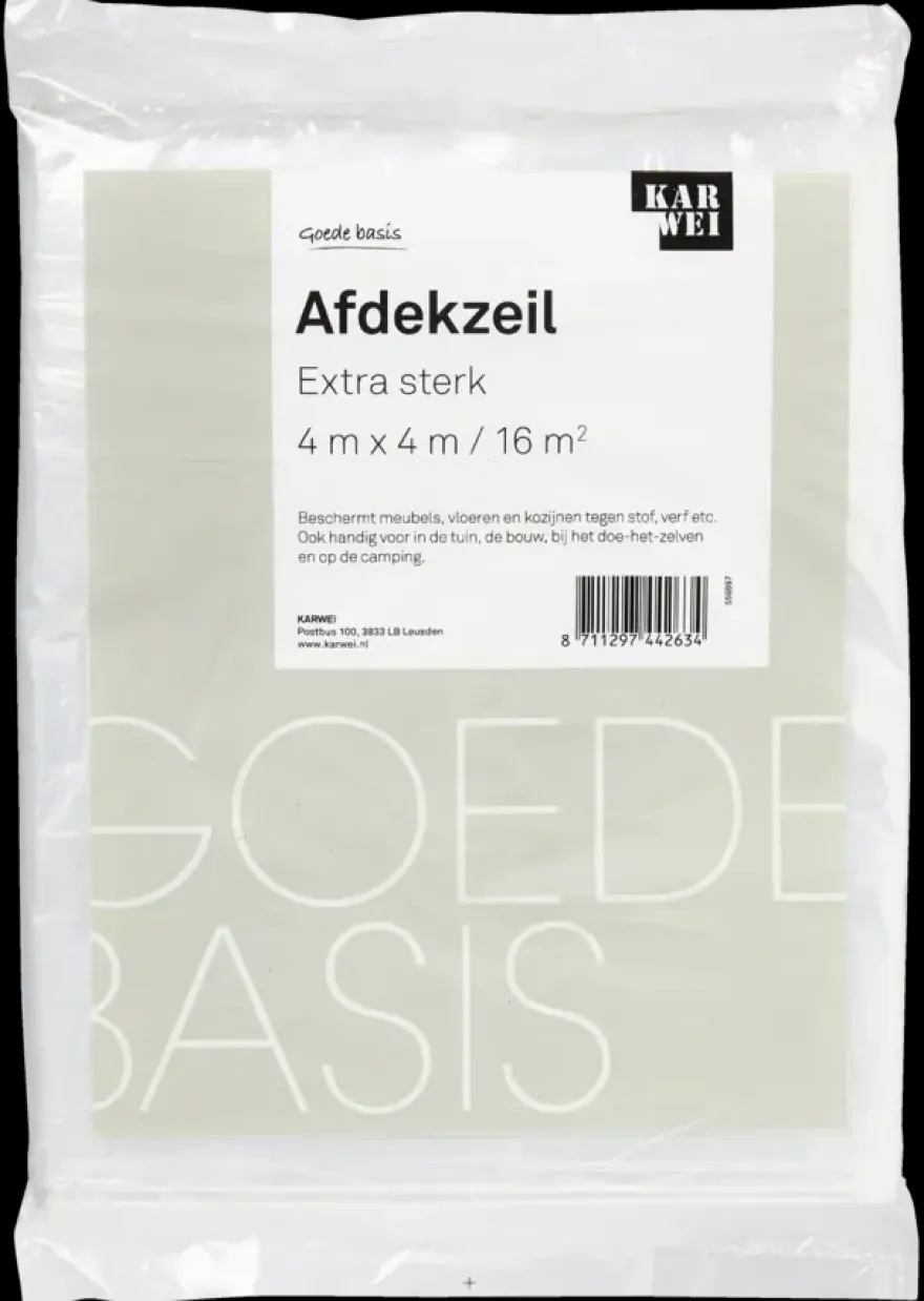 KARWEI afdekzeil extra sterk (4x4M)