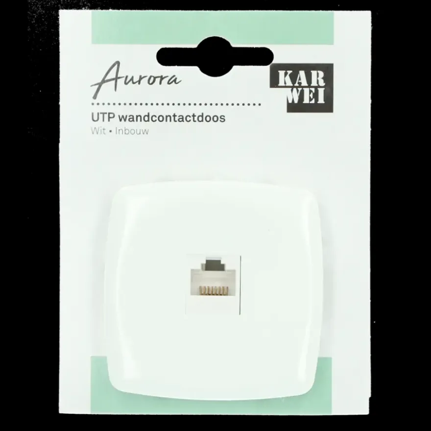 KARWEI Aurora UTP Wandcontactdoos CAT5 wit