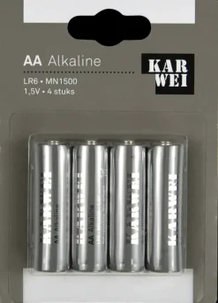 KARWEI Batterij Alkaline AA 4 stuks