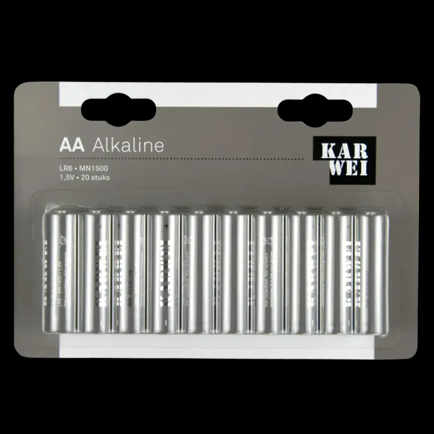 KARWEI Batterij Alkaline AA 20 stuks