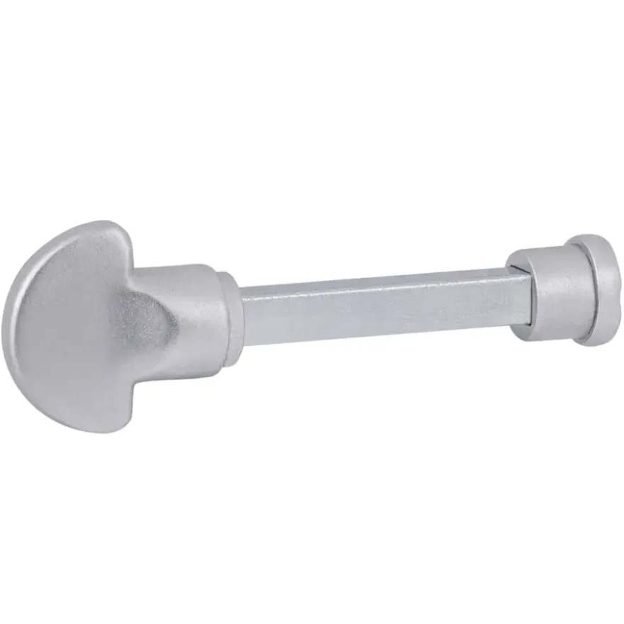 Karwei deurkruk set Blok recht schild vrij-bezet sluiting 63/8 mm aluminium