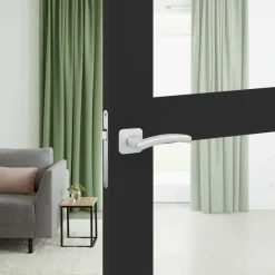 Karwei deurkruk set France vierkant rozet ANOX aluminium mat