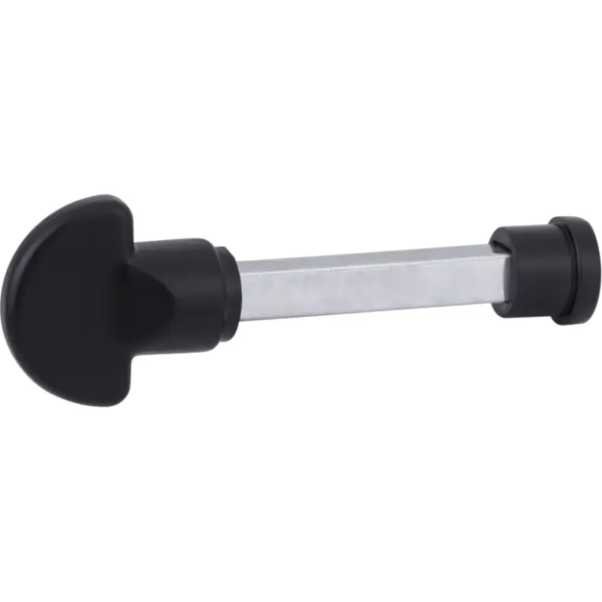 Karwei deurkruk set Stefano recht schild vrij-bezet sluiting 63/8 mm zwart aluminium
