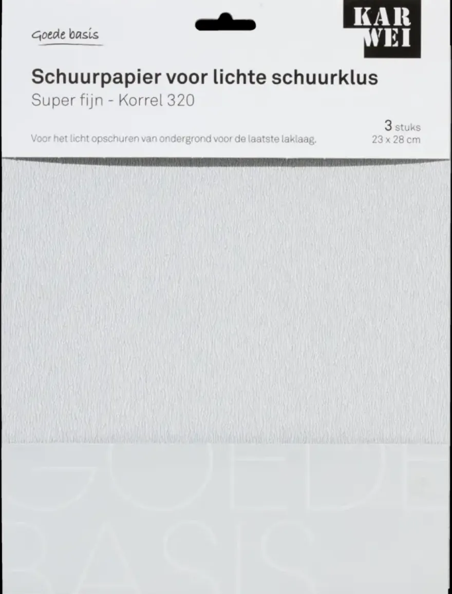 KARWEI schuurpapier lichte schuurklus super fijn K320