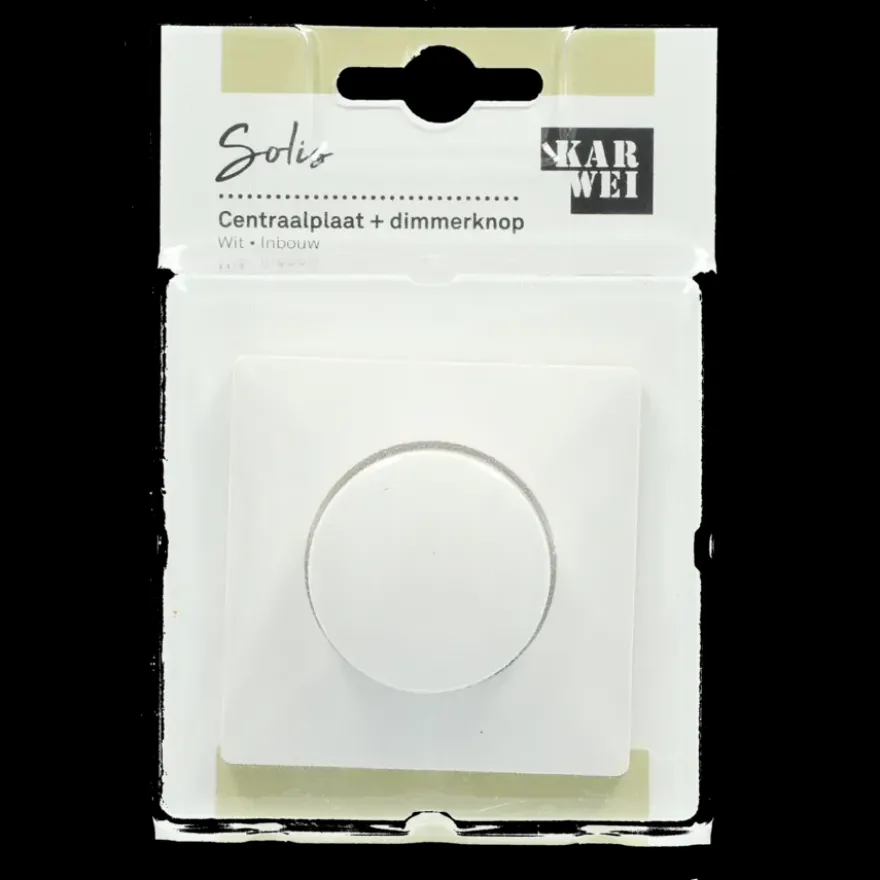 KARWEI Solis centraalplaat dimmer wit