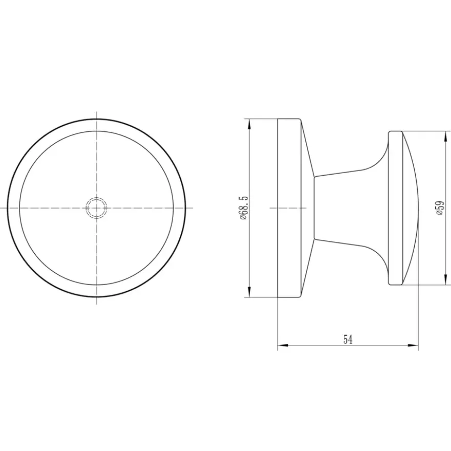 KARWEI voordeurknop aluminium