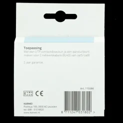 KARWEI Zenith wandcontactdoos UTP mat zwart