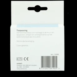 KARWEI Zenith wandcontactdoos mat zwart
