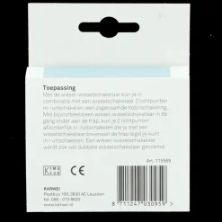 KARWEI Zenith wissel-wisselschakelaar mat zwart